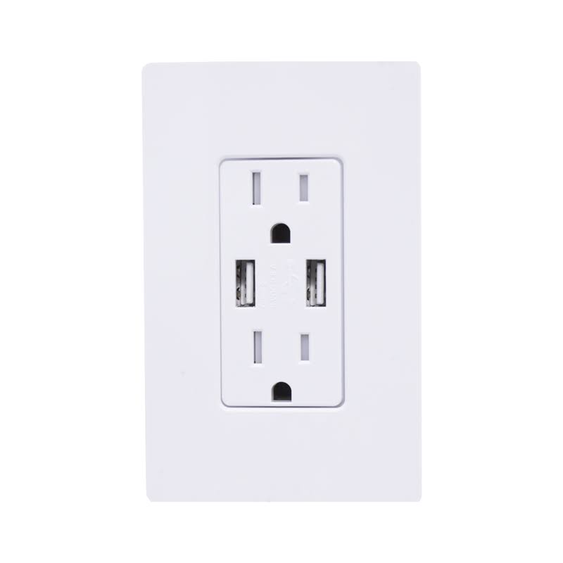Brown Tamper Resistant Receptacle S8732