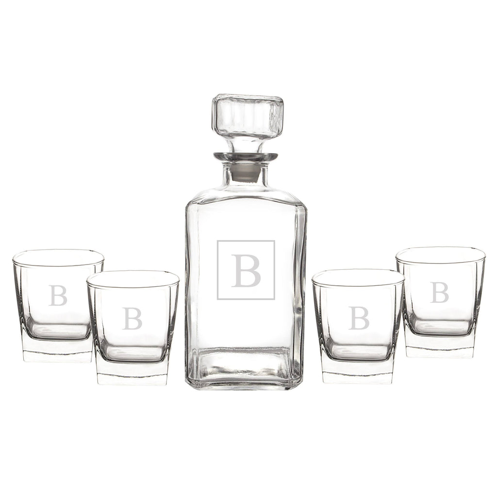 5pc Monogram Decanter Set A65816