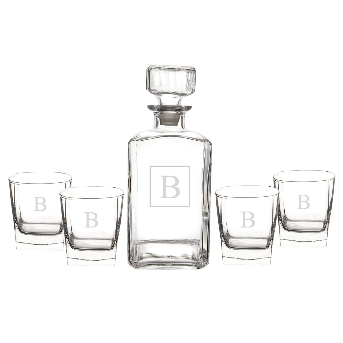 5pc Monogram Decanter Set A65816