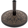 18in Round Heavy-Duty Steel Patio Umbrella Base Stand D54557
