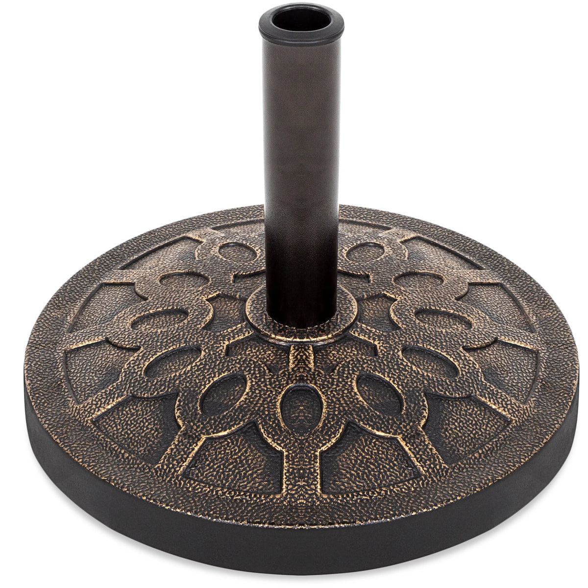 18in Round Heavy-Duty Steel Patio Umbrella Base Stand D54557