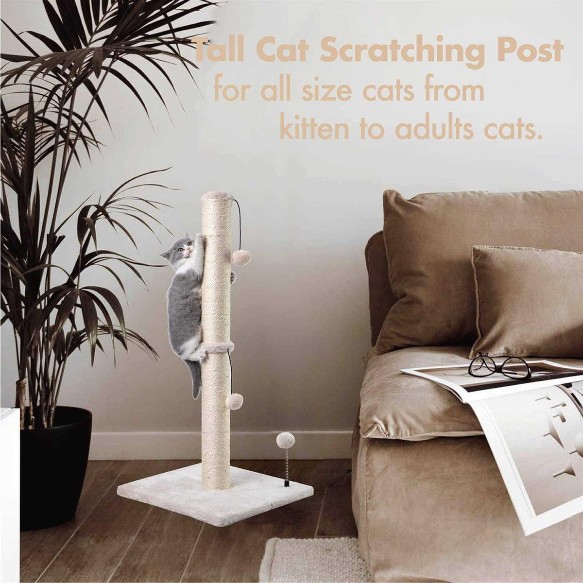 Cat Scratching Post Sisal Hanging Ball F87627