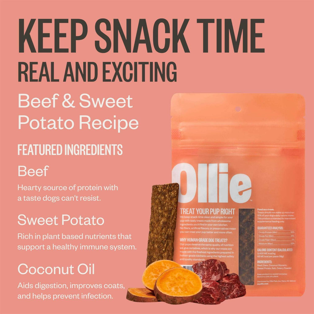 Beef and Sweet Potato Dog Jerky Treats I4814