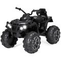 12V Kids Ride-On ATV Quad with Bluetooth, LED Lights - Black I17271