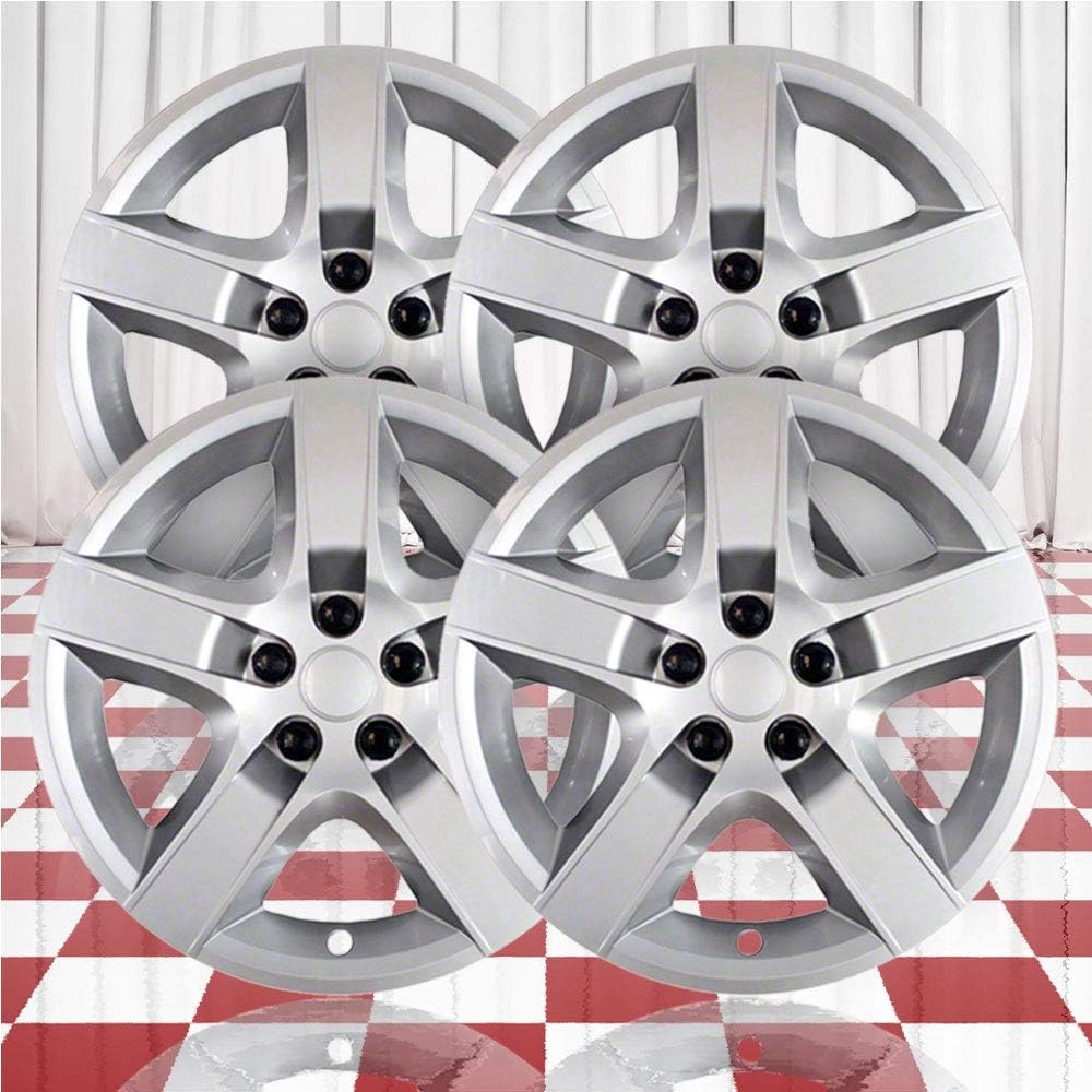 Set of 4 17 Screw-on Silver Hubcaps U178828