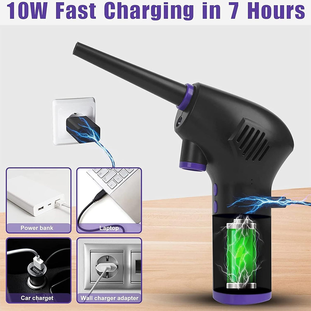 15000mAh Electric Air Duster with LED Light R282