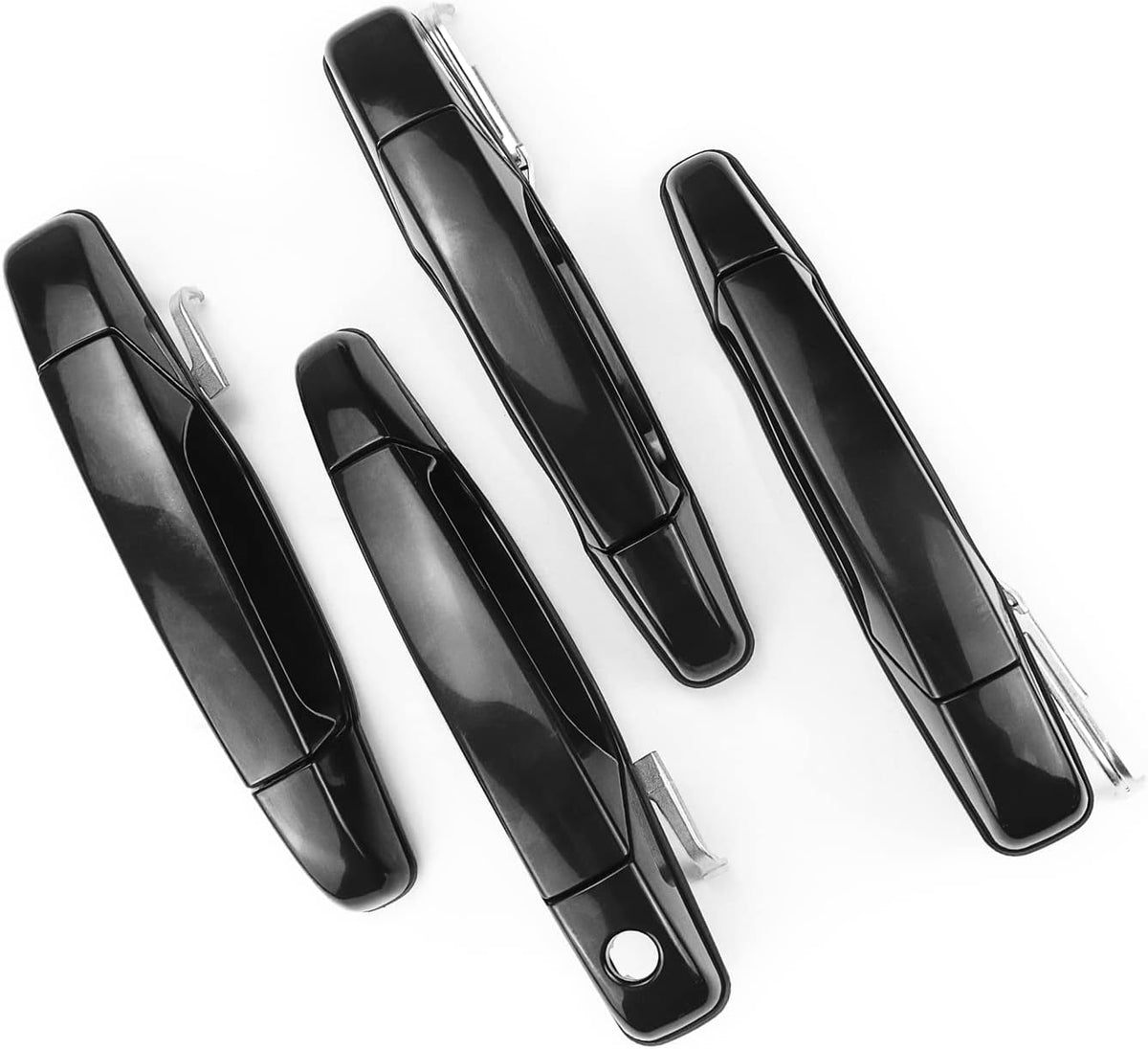 Black Exterior Door Handle Set of 4 N9363