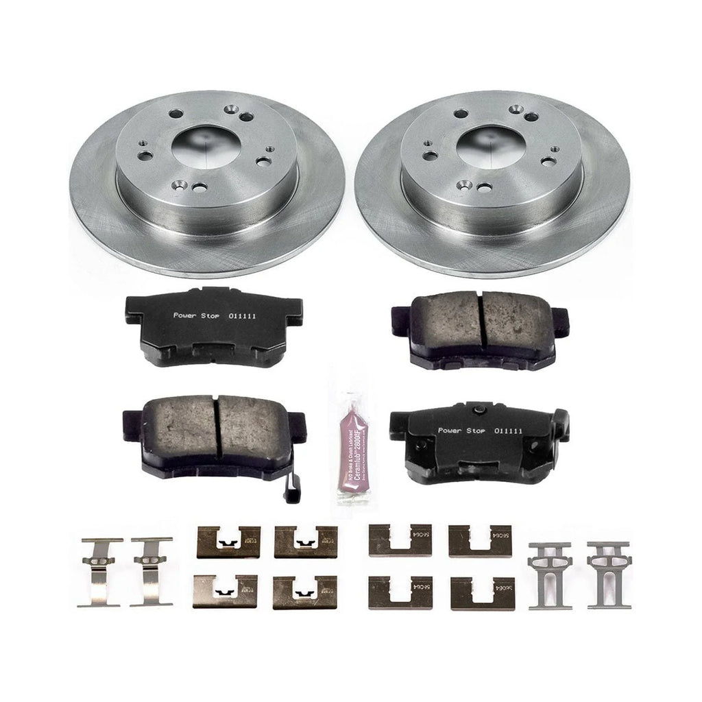 Rear Stock Replacement Brake Pad and Rotor Kit C157522