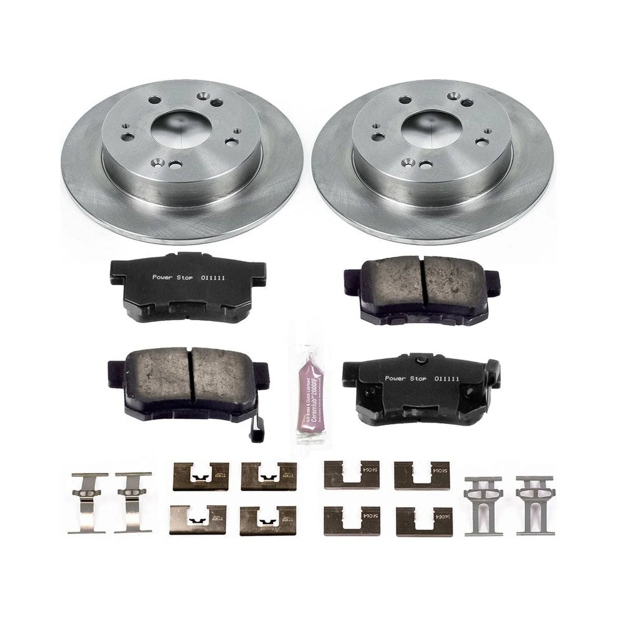 Rear Stock Replacement Brake Pad and Rotor Kit C157522