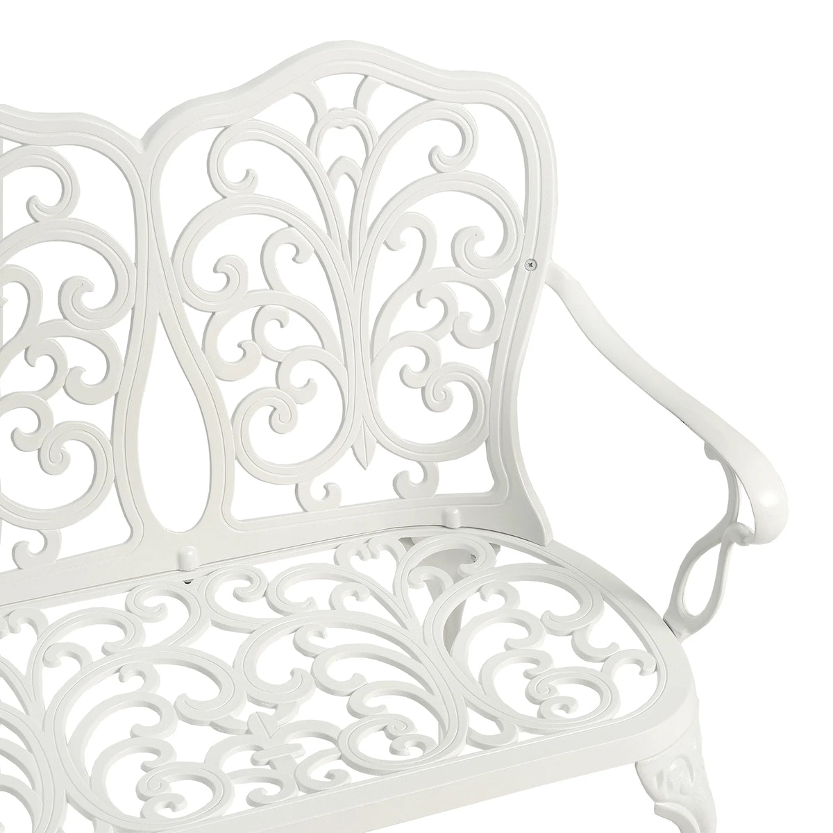 Black Cast Aluminium Garden Bench I73414