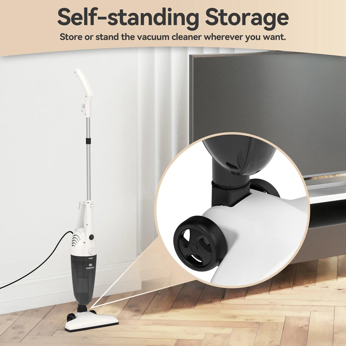 Corded Stick Vacuum Cleaner 18kPa Lightweight 3-in-1 Handheld Vacuum B5607