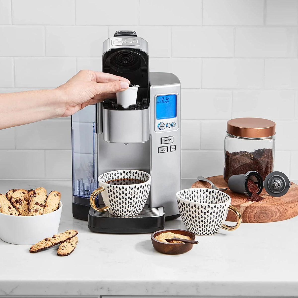 Single Serve 72-Ounce Stainless Steel Coffee Maker H344
