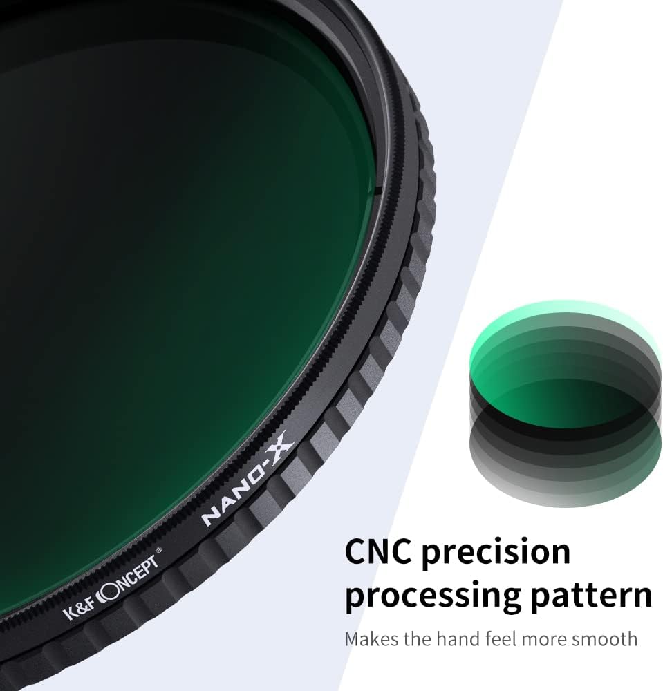 55mm Variable ND Filter ND32-ND512 5-9 Stops Neutral Density Lens Filter Y66844