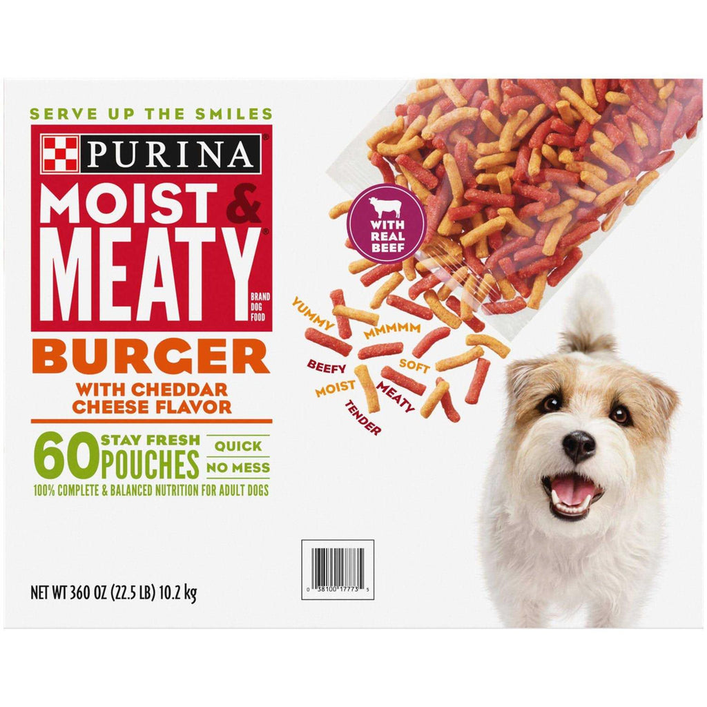 Moist & Meaty Burger Dry Dog Food A658526