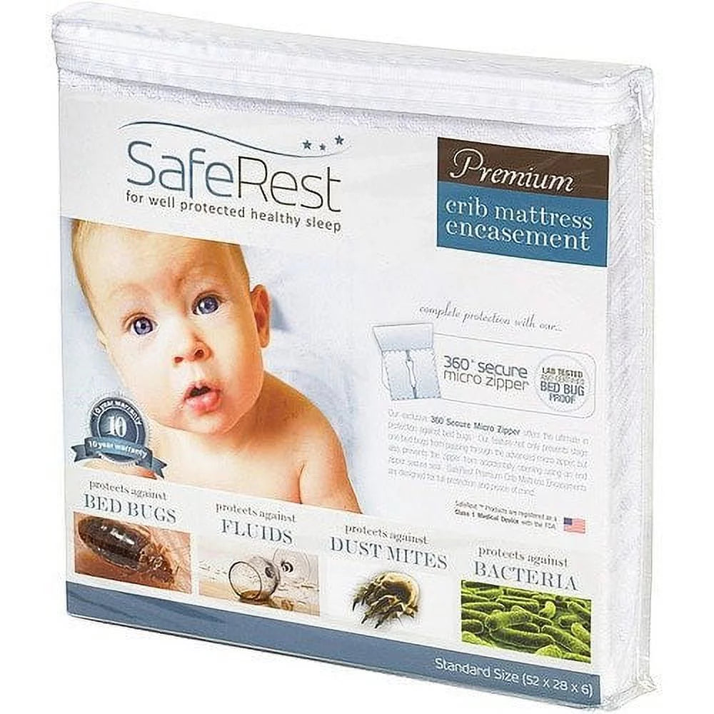 Hypoallergenic Waterproof Crib Mattress Encasement F7157