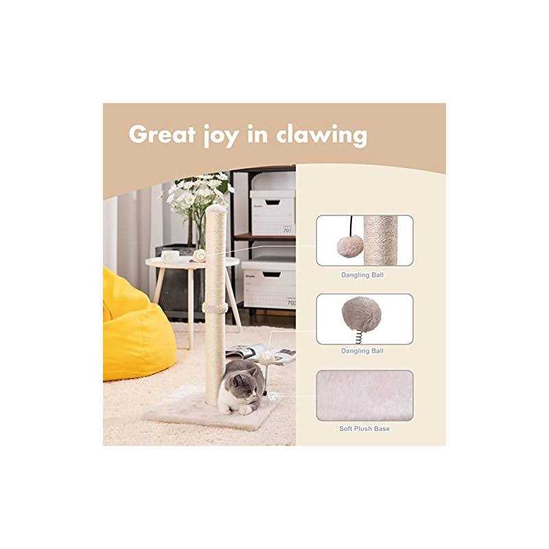 Cat Scratching Post Sisal Hanging Ball F87627