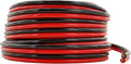 10 AWG 50 Feet Stranded Oxygen Free Copper Red/Black Bonded Zip Cord Cable X951005