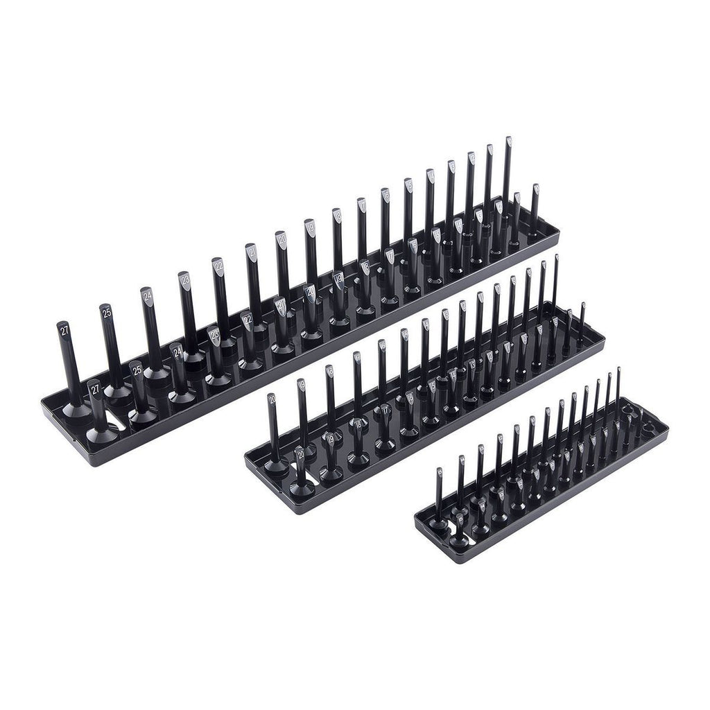 3 Piece Black Metric Socket Tray Q776633