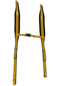 Genuine Leather Accordion Straps Yellow/Black A567497