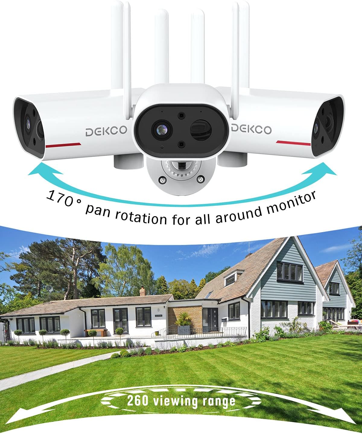 Wireless Outdoor Solar Security Camera with Night Vision V166452