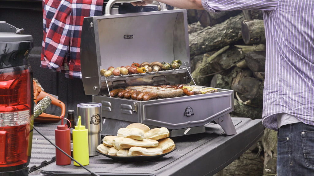 1 Burner Silver Propane Portable Gas Grill X8499