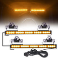 2 in 1 Emergency Flashing LED Traffic Advisor Strobe Light Bar Amber/White Q36165
