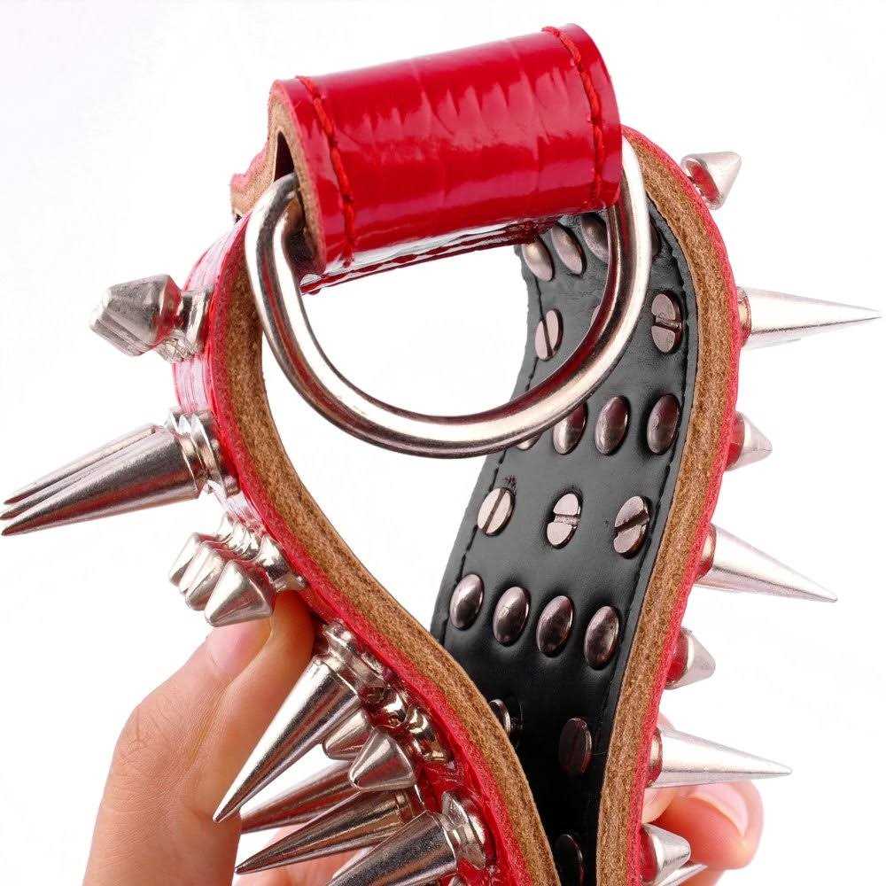 Genuine Leather Spiked Studded Dog Collars Q476852