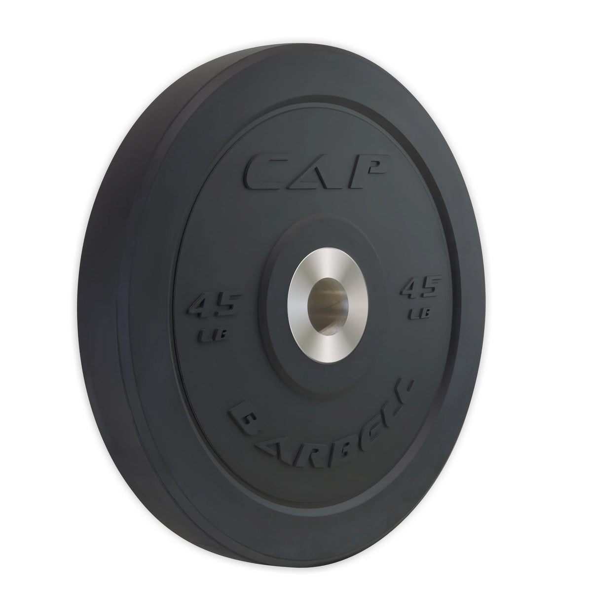 25 lb Black Olympic Bumper Plate W758