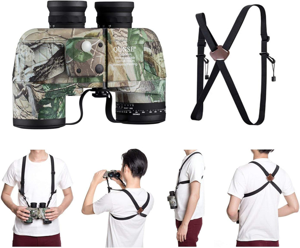 10x50 Camouflage Binoculars with Compass and Rangefinder A9385