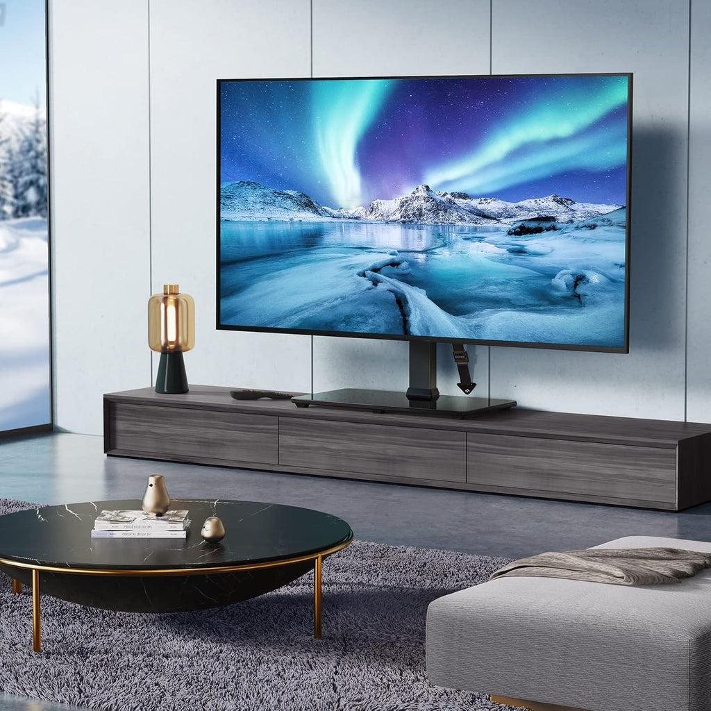 Swivel TV Stand for 32 to 70 inch Flat Screen TVs Height Adjustable Q96233