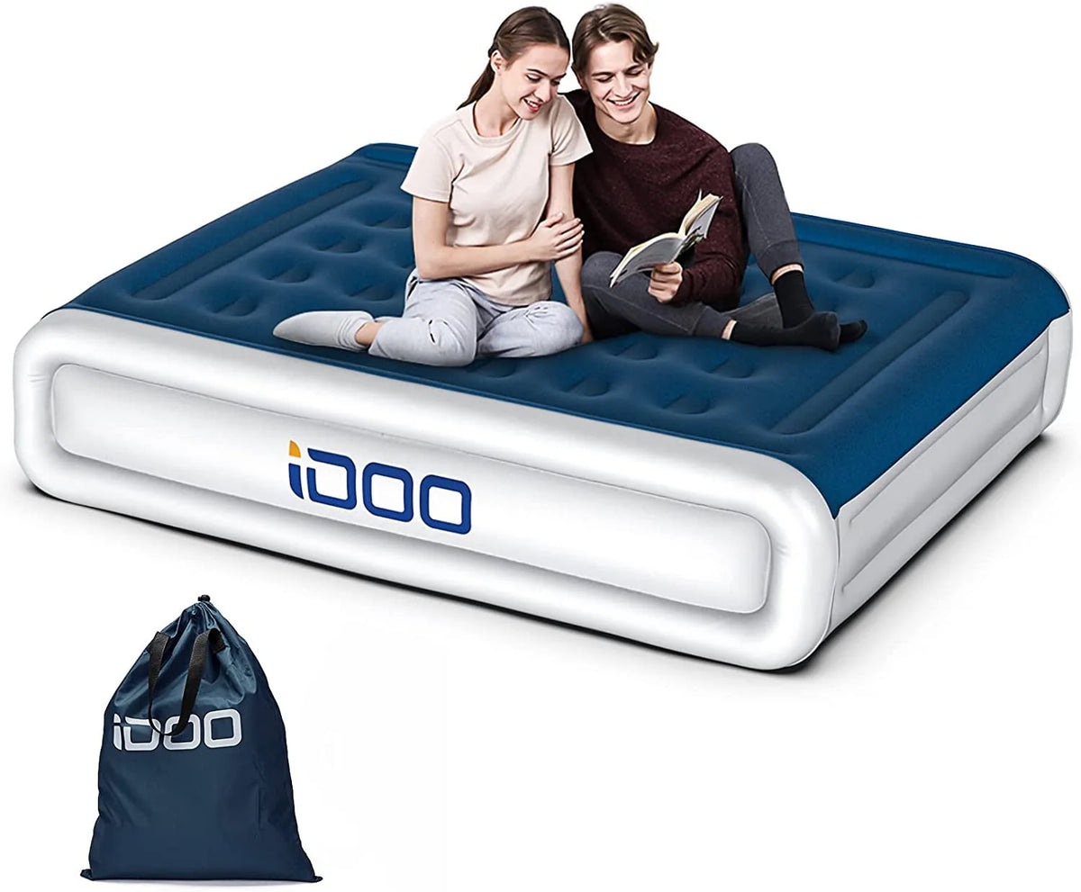 Queen Size Inflatable Air Mattress with Built-In Pump E543445