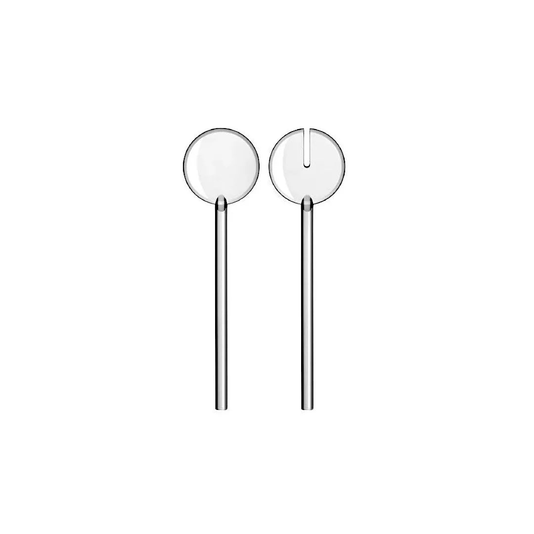 Clear Salad Servers Q594