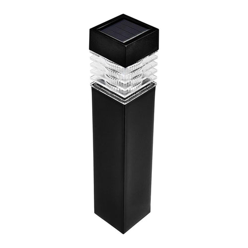 15.75 in. Solar LED Black Bollard Pathway Light, 1 Pack W909124