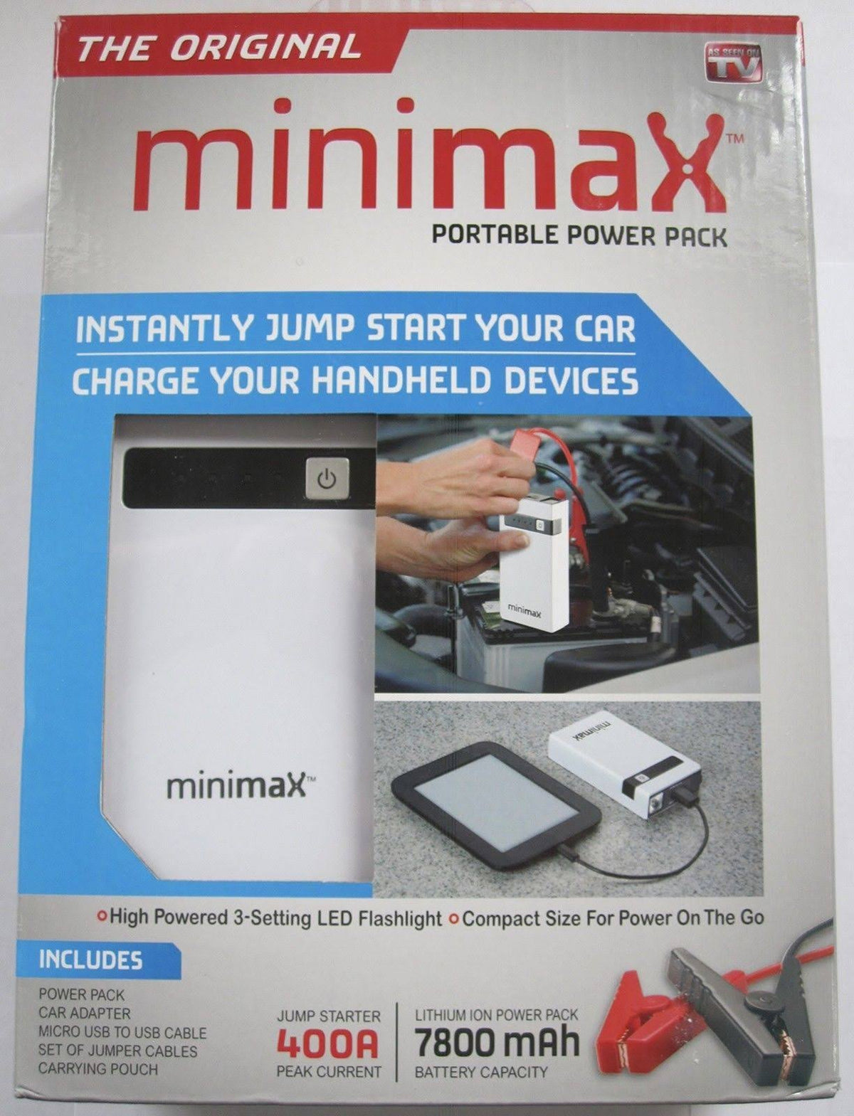 7800mAh Portable Power Pack Car Jump Starter W4631