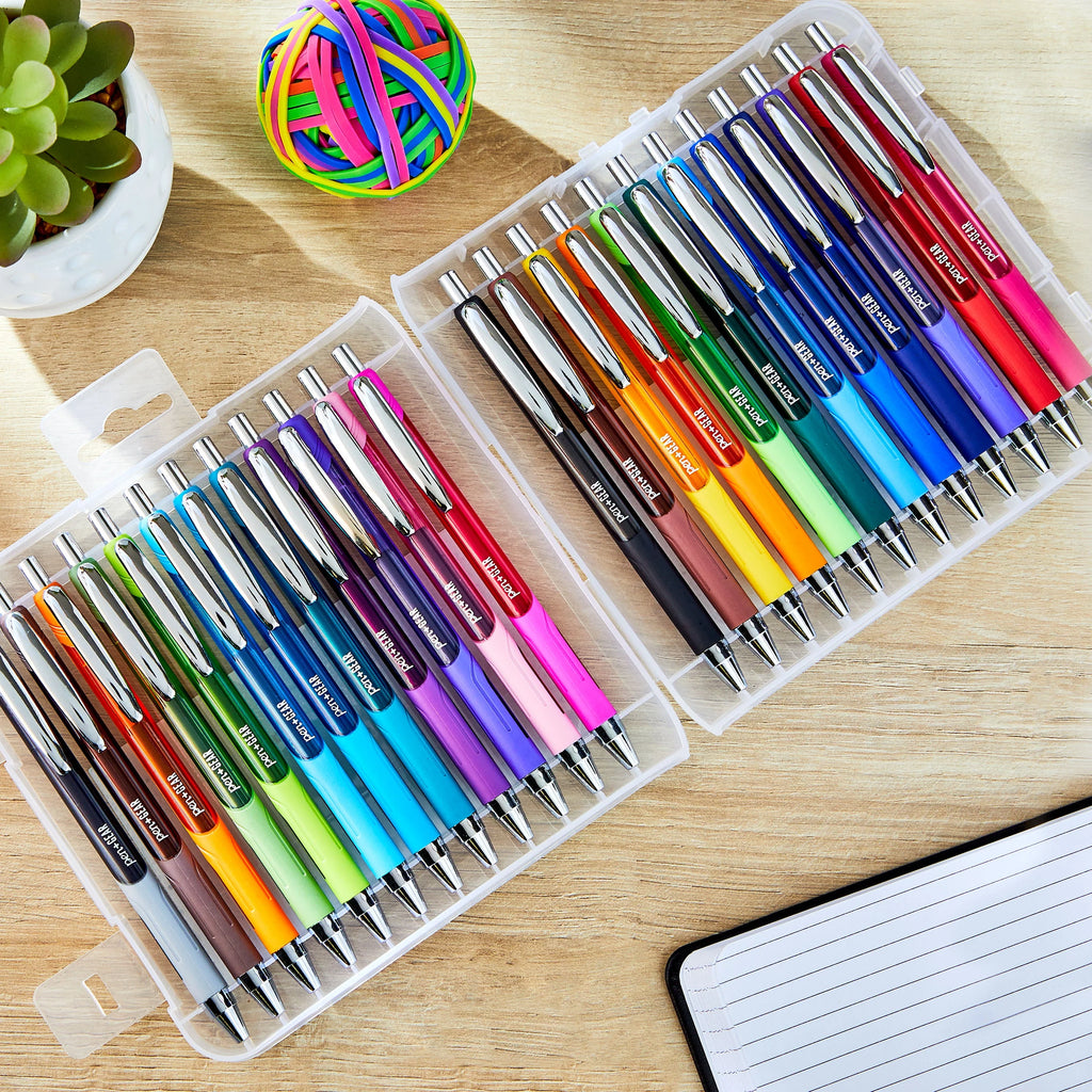 Retractable Gel Pens, Assorted Colors, 24 Count M346063