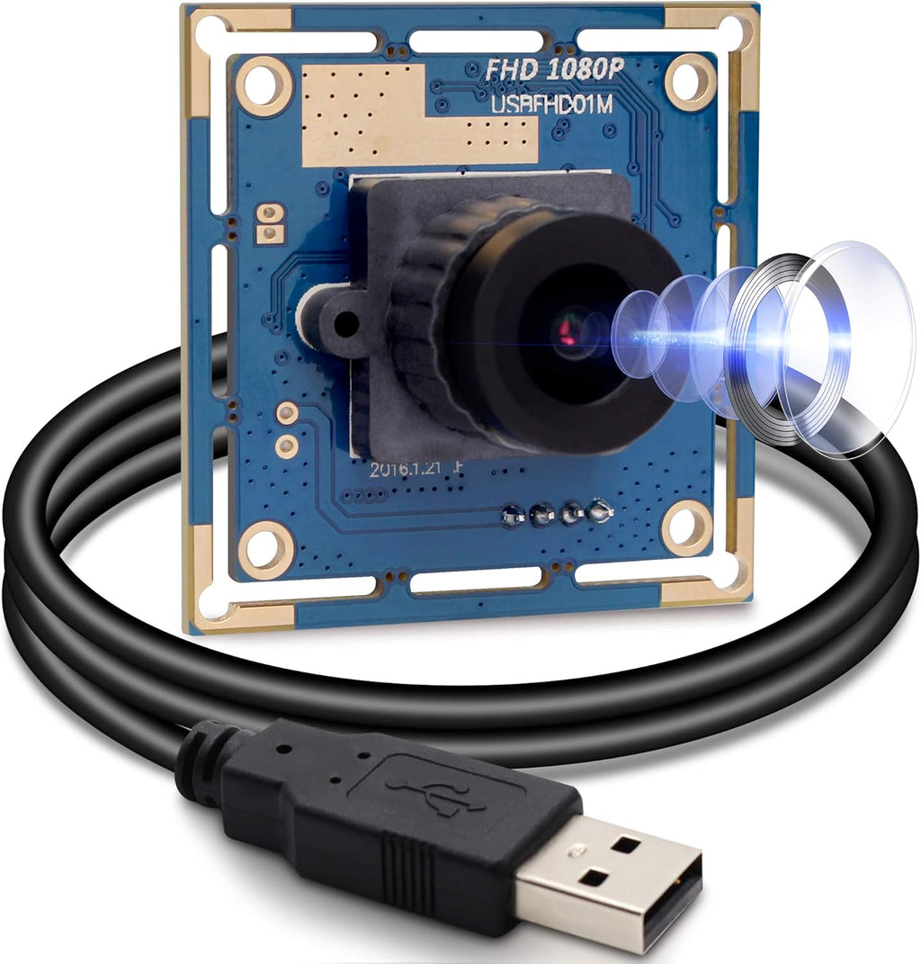 1080P Full HD USB Camera Module 2 Megapixel CMOS Board with 2.1mm Lens D78088