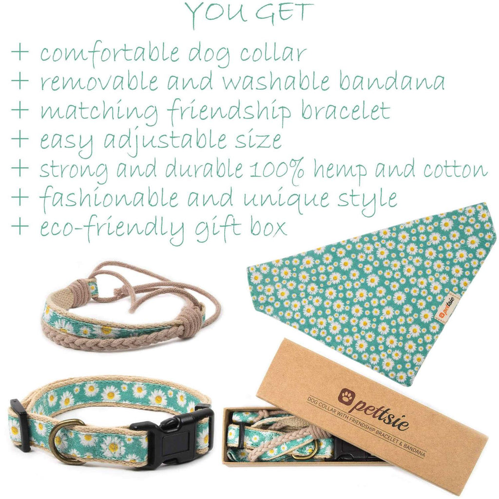Matching Dog Collar, Bandana and Friendship Bracelet K95465