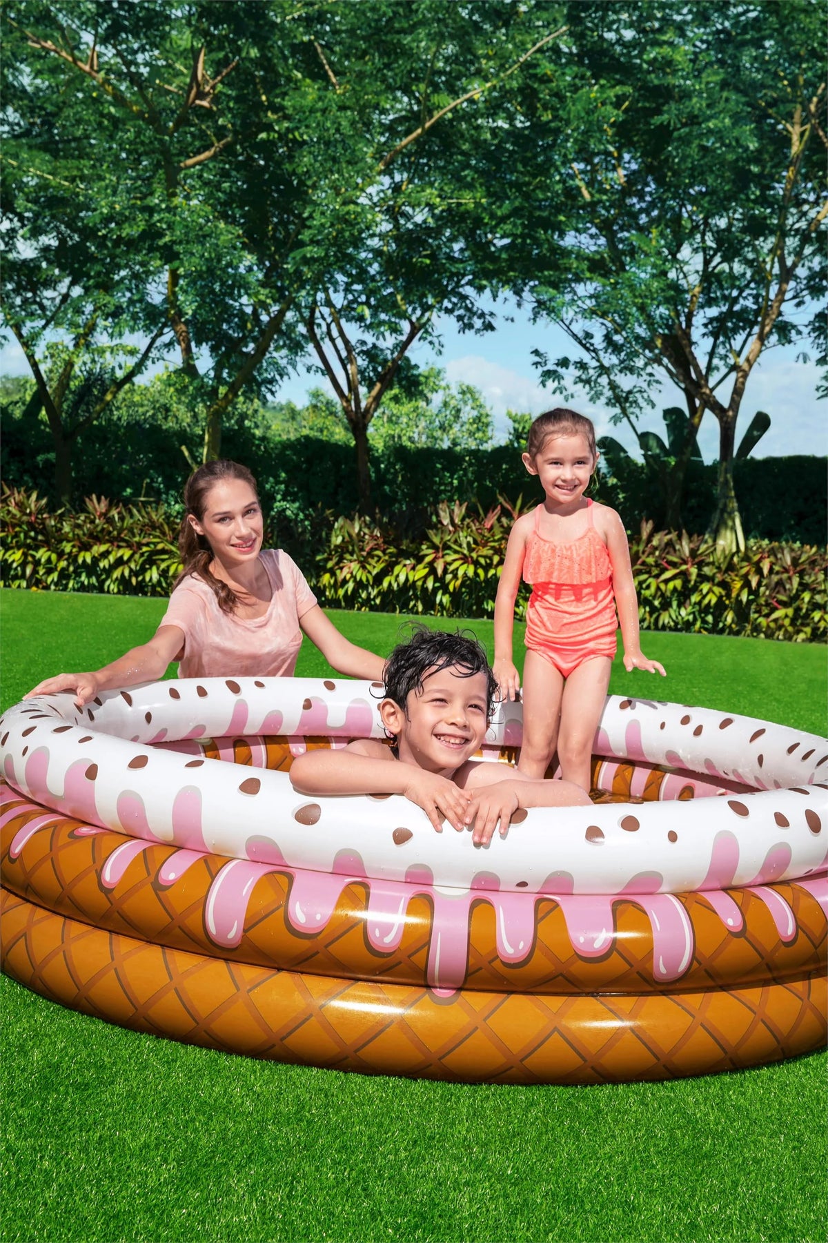 Inflatable Round Kiddie Pool 63 x 63 G757