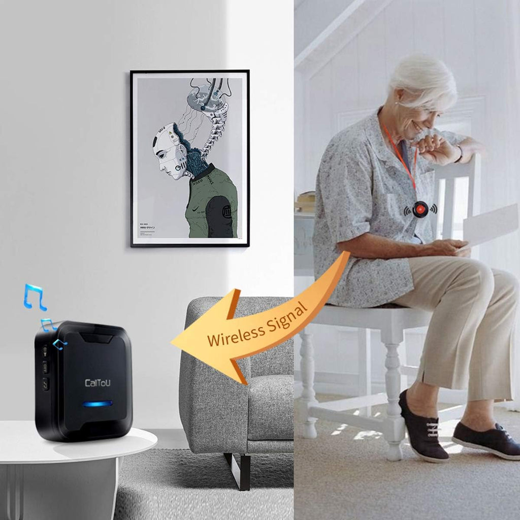 Wireless Caregiver Pager System 2 Transmitters 1 Receiver H9070