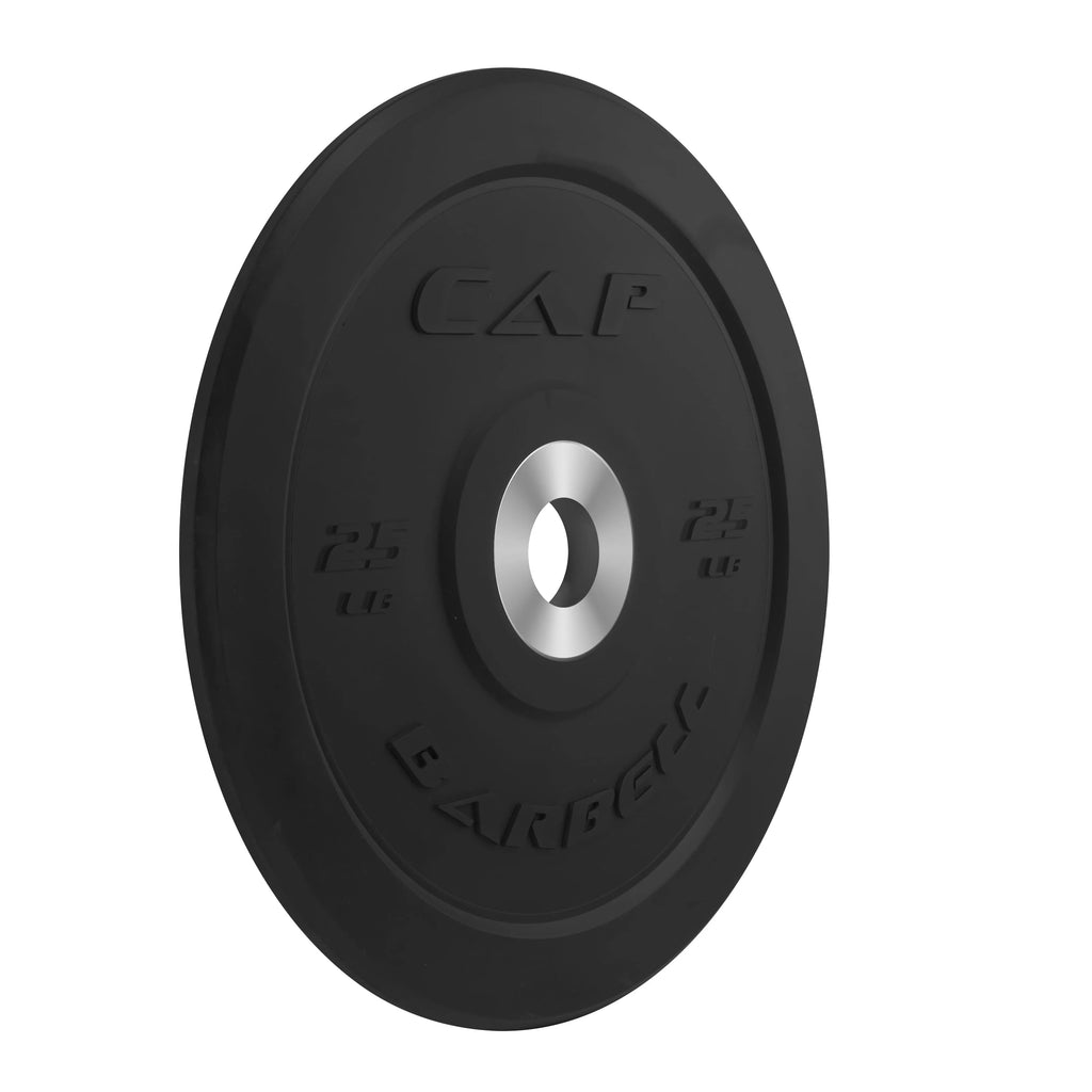 25 lb Black Olympic Bumper Plate W758