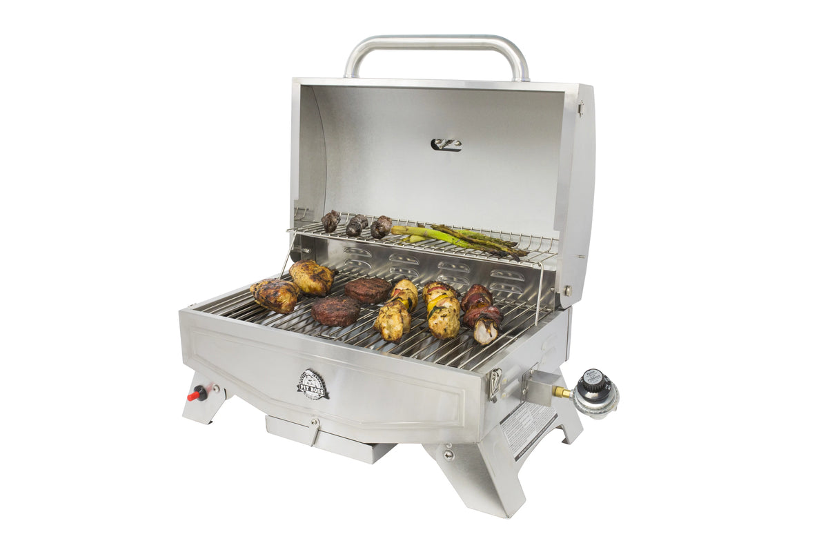 1 Burner Silver Propane Portable Gas Grill X8499