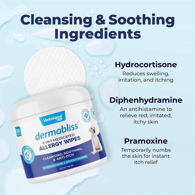 Medicated Hydrocortisone Cat & Dog Wipes T628906