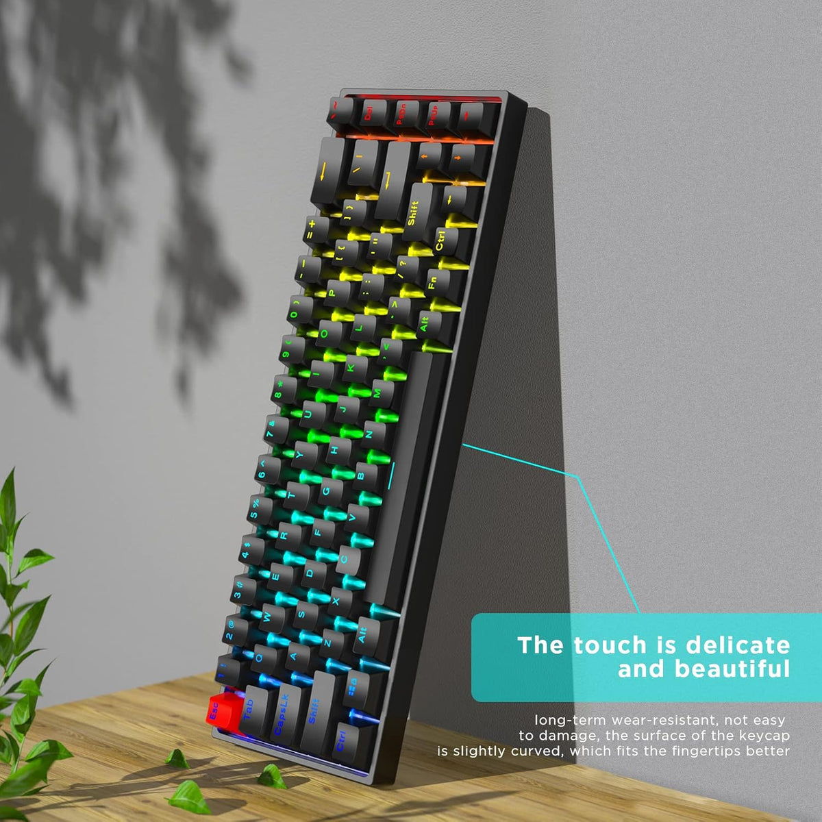 Portable 60% RGB Backlit Mechanical Gaming Keyboard P2635