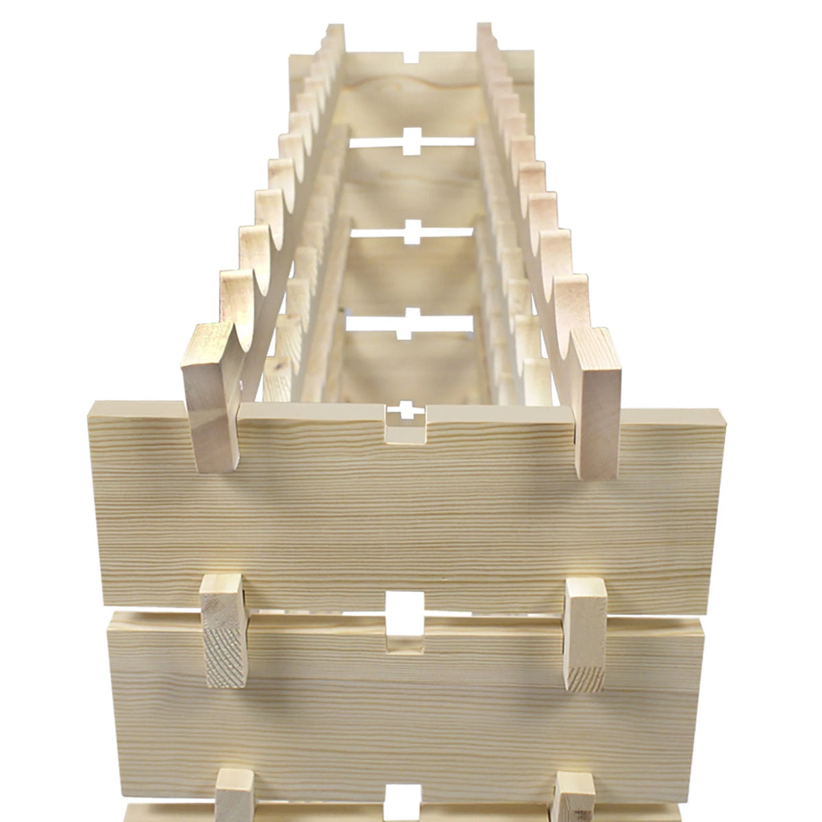 Solid Wood Wine Rack 72 Bottles 6 Tiers X32158