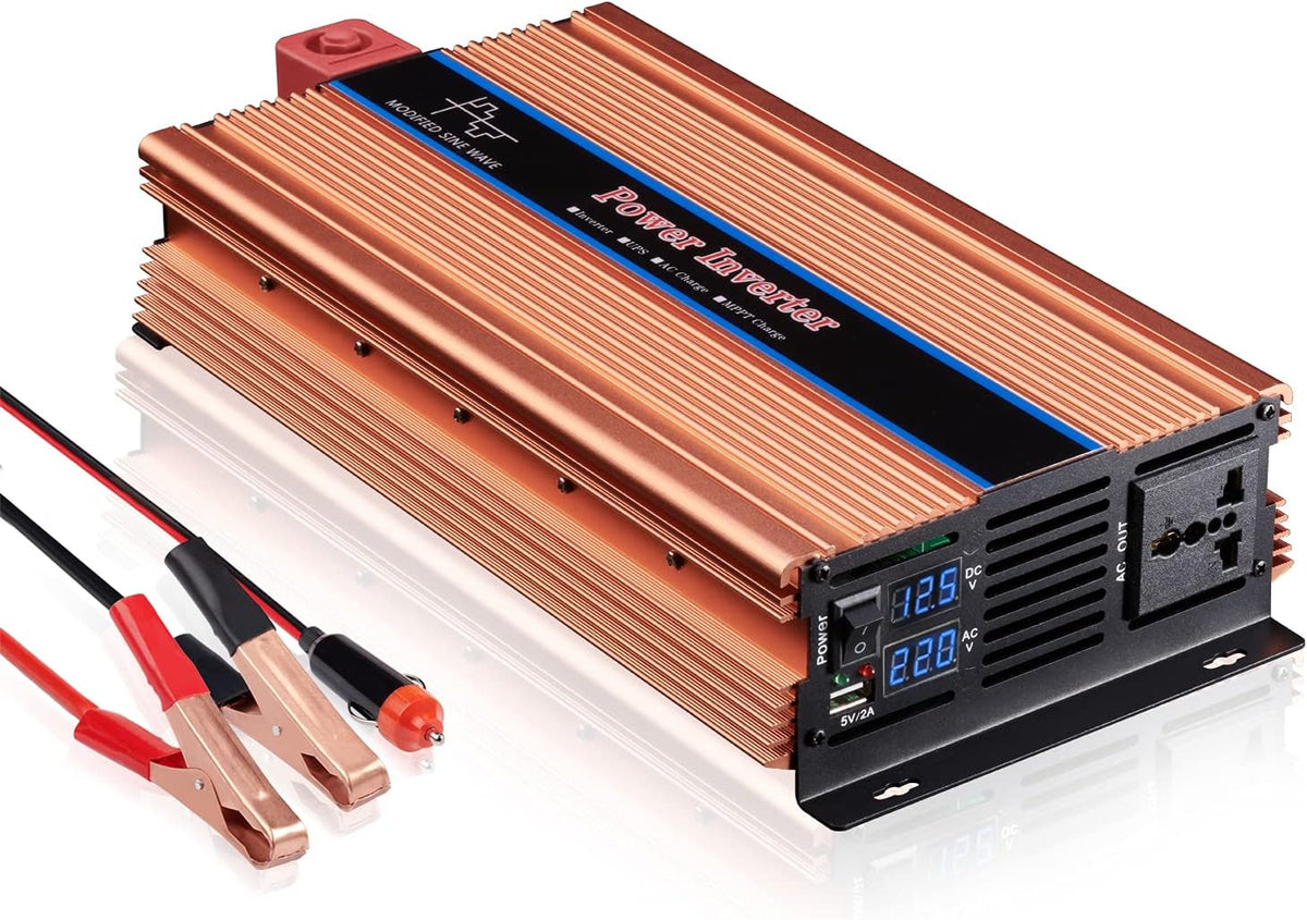 2000W Power Inverter DC 12V to AC 110V with LED Display U398094