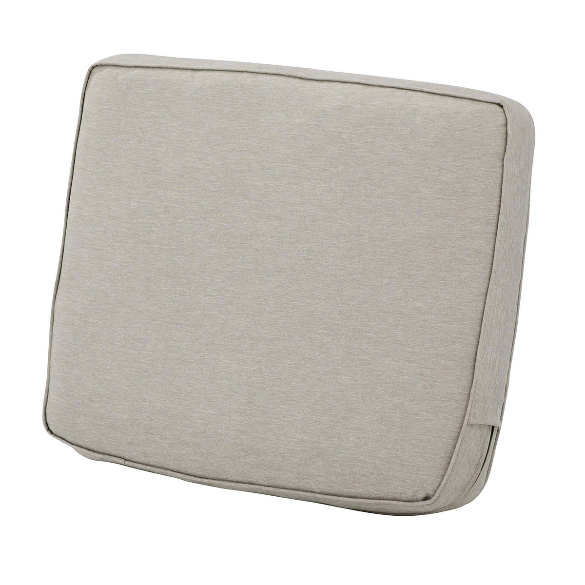 Water-Resistant 21 x 22 x 4 inch Patio Lounge Back Cushion, Heather Grey I68008