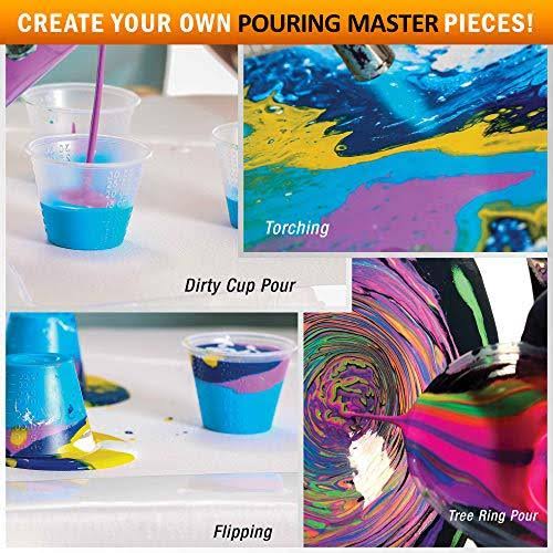 36-Color Ready to Pour Acrylic Pouring Paint Set T8201