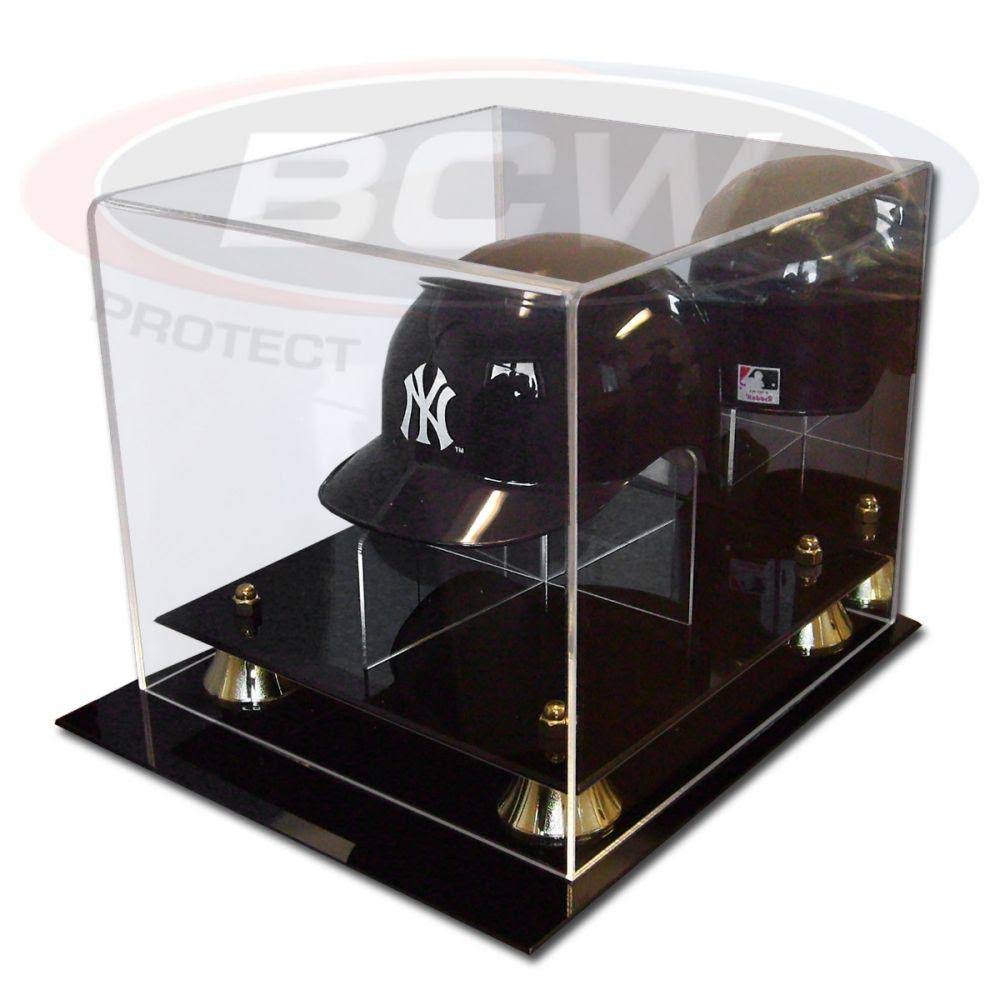 Mini Baseball Helmet Display Case with Stand S704