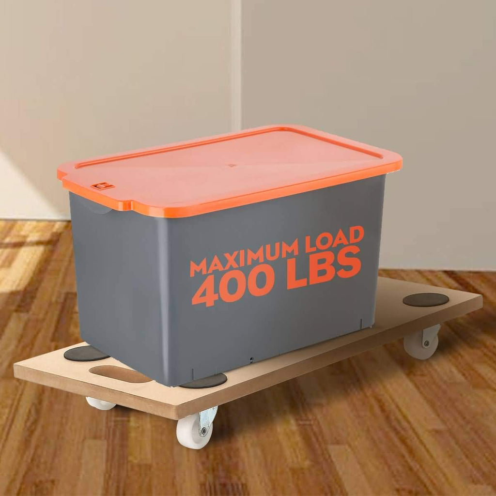 4 Pack 23 X 12 Rectangle Wood Platform Dolly 400-LB Load Rating R877260