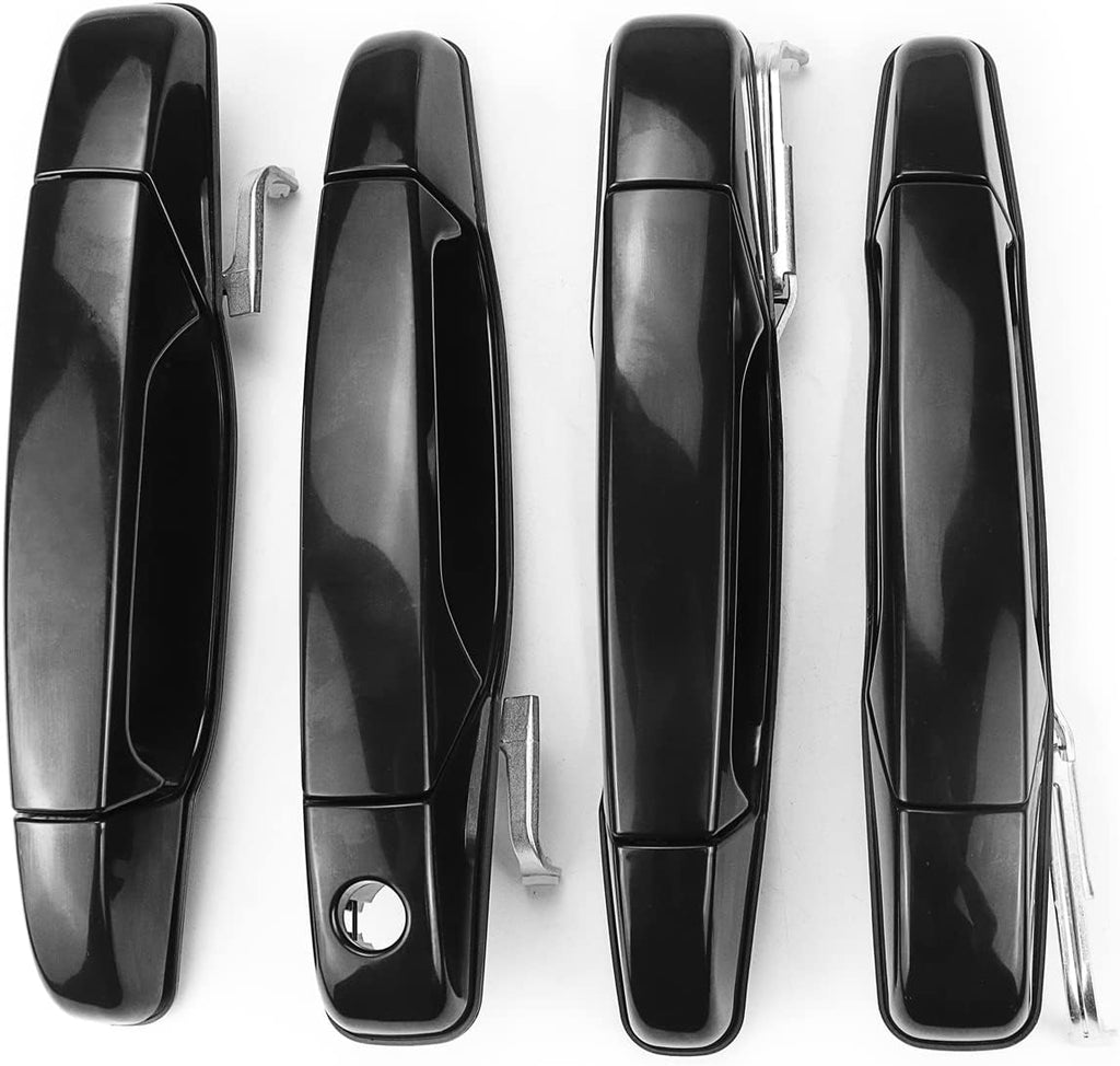 Black Exterior Door Handle Set of 4 N9363